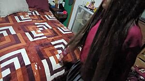 Mexican alumna visits, we fuck instead of homework