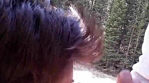 Petite Latina Sucks Huge Cock And Swallows Cum!