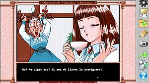I plays Immoral Study with Shirakawa Reiko in this retro game, full gameplay.