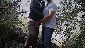 Bella Hentaigirl Gets Face Fucked in Park