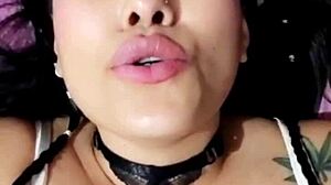 I see her face of pleasure as she masturbates for me, Bluee is beautiful