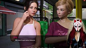 Kate explores the game in maid costume.