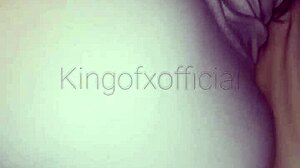 Cum on Ass of Curvy Emo Amateur