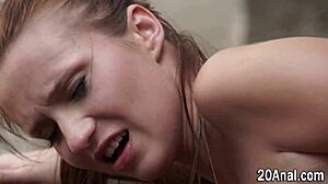 why is this adorable teen 18+ getting her butt fucked outside?