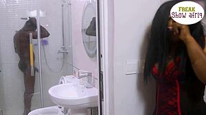 horny madam makes big cock gateman fuck her bent over