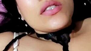 I see her face of pleasure as she masturbates for me, Bluee is beautiful