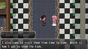 Anime girl rides cock in hentai game