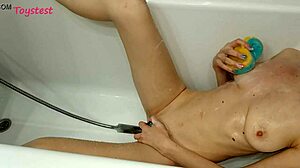 Look at this young milf showering!