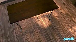 Lesbisk 3D hentai tegneserie anime med store patter og røv squirt