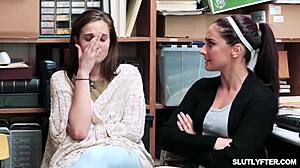 shoplifter melody marks fucked by officer jack in office