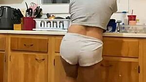 Anna Maria says, 'Watch me dance while doing dishes, part two.'