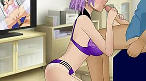 DOA AYANE DOES PAIZURI AND GETS FACEFUCKED - SUPER DEEPTHROAT GAME SDT