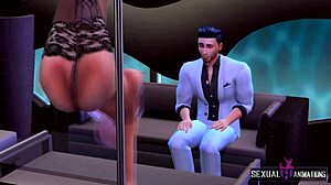 Cartoon Stripper With Big Tits Gets Fingered And Licked In Hardcore Animation