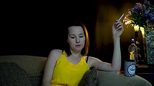 sucking cigarette while watching you