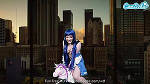 Camsoda - lizzie love cosplay as hinata hyuga - naruto - masturbates on sybian