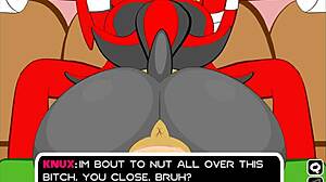 Shadow receives cock in her pussy in furry cartoon