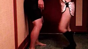 Ballbusting femdom kicking