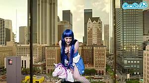 Camsoda - lizzie love cosplay as hinata hyuga - naruto - masturbates on sybian