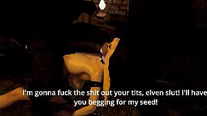 Monster cocks pound fallen princess tits!