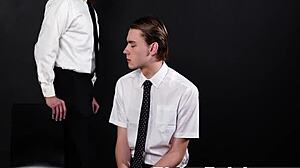 Dishonest recruit feels punished with monster cock anal