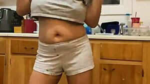 Anna Maria says, 'Watch me dance while doing dishes, part two.'