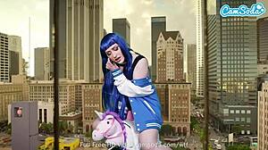 Camsoda - lizzie love cosplay as hinata hyuga - naruto - masturbates on sybian