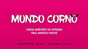 Skinny blonde fucks friends bareback in threesome.