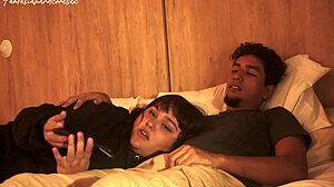 Stepsister Allows Intense Deepthroat and Nearly Gets Caught