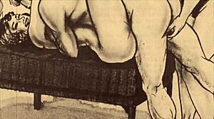 i love these vintage erotic drawings, so hot