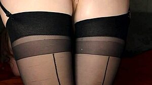 Slutty Girl In Stockings Takes Cock In Ass Doggystyle And Gets Anal Creampie!