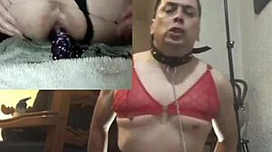 using two dildos in front of cameras