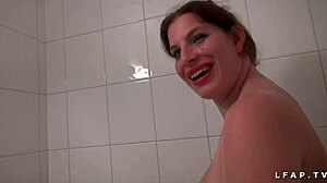 casting a chubby french amateur with big boobs and tits
