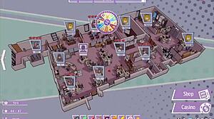 in this hentai game, my tsundere boss teases with massive tits out of her outfit 😘🎮