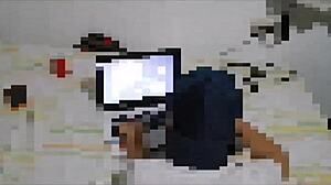 i punisht that yung gamer gurl for losin, bendin her over doggystyle.