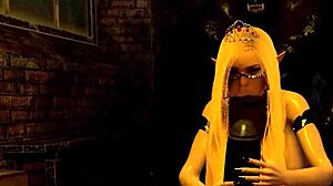 Monster cocks pound fallen princess tits!