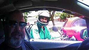 Luana Aguiar And Alex Victor In Outdoor Car Scene