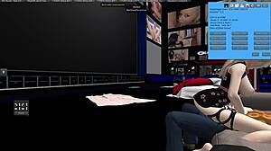 Getting X-Rated with Cute Girl in Second Life Game