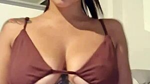 i'm so horny after the party, banging myself with a realistic dildo -claudia bavel-!