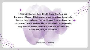 f4m femdom joi cei instructions 😈