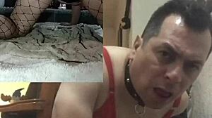 using two dildos in front of cameras