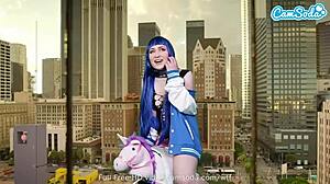 Camsoda - lizzie love cosplay as hinata hyuga - naruto - masturbates on sybian