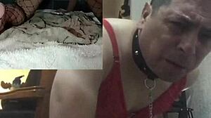 using two dildos in front of cameras