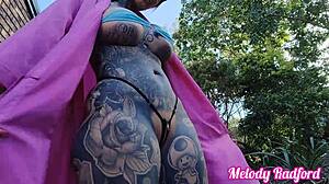 Mature Woman Tries On Cheeky Micro Bikinis