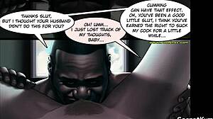 Cheating wife learns lesson from neighbor, gets orgasm with titty fuck.