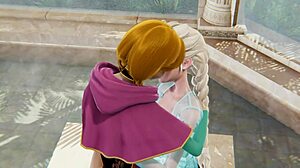 i watched this frozen lesbian porn with elsa and anna licking pussy, so hot