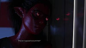 Projekt Passion: Busty alien reporter fingers herself on commute.