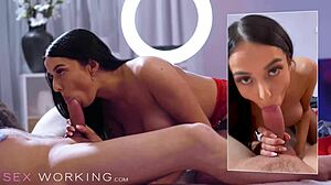 Pov sex tape: maddy black with big tits squirts after blowjob and orgasm?