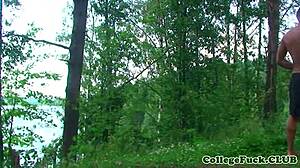 real euro teen 18+ bent over outdoors