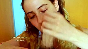 green-eyed stepsister gives amazing blowjob 😍