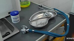 German Mature Step Mom Gives Intense Handjob In Latex!